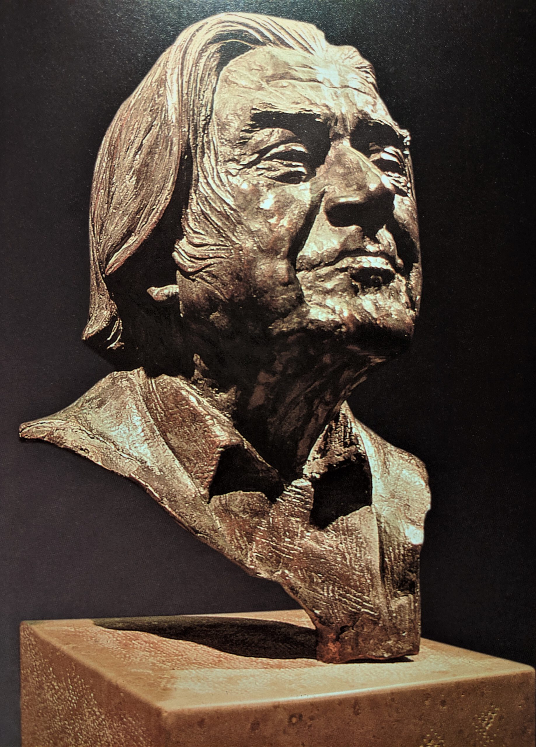 Sergiu Celibidaches, Dirigent, Bronzeguss von Nikolai Tregor, 1997